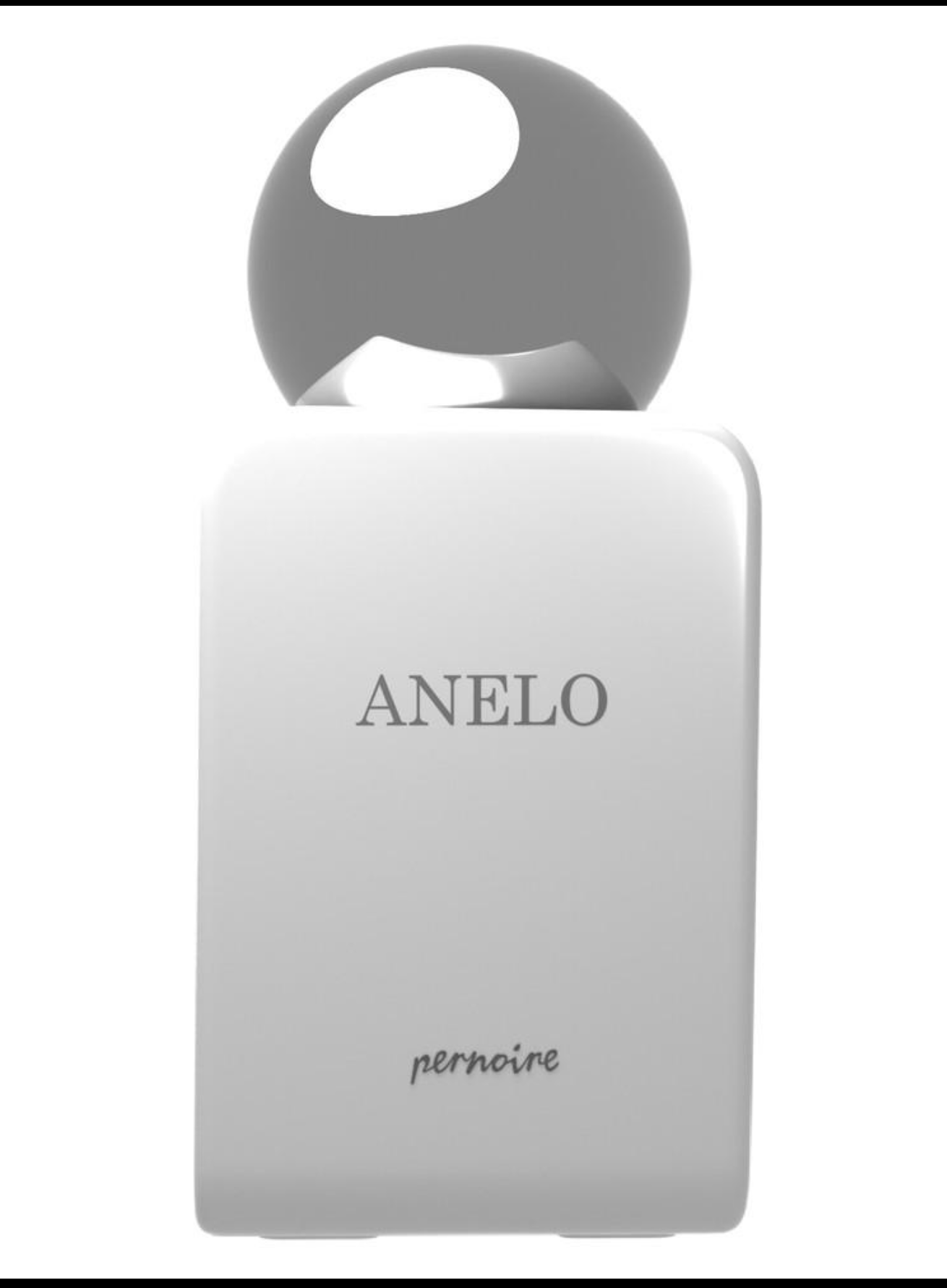 A white rectangular personal massager with a gray spherical head, featuring the brand name 'ANELO' and 'perineure' printed on the front, set against a plain white background.